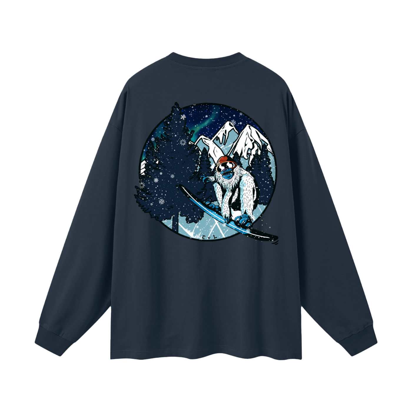 Snow Yeti Oversized Long Sleeve | Think Positive