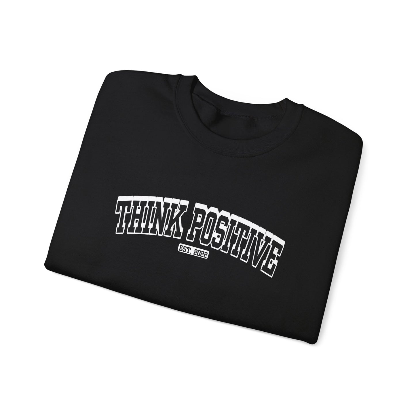 Vintage Lettering Sweatshirt (True to ME Black&White) | Think Positive