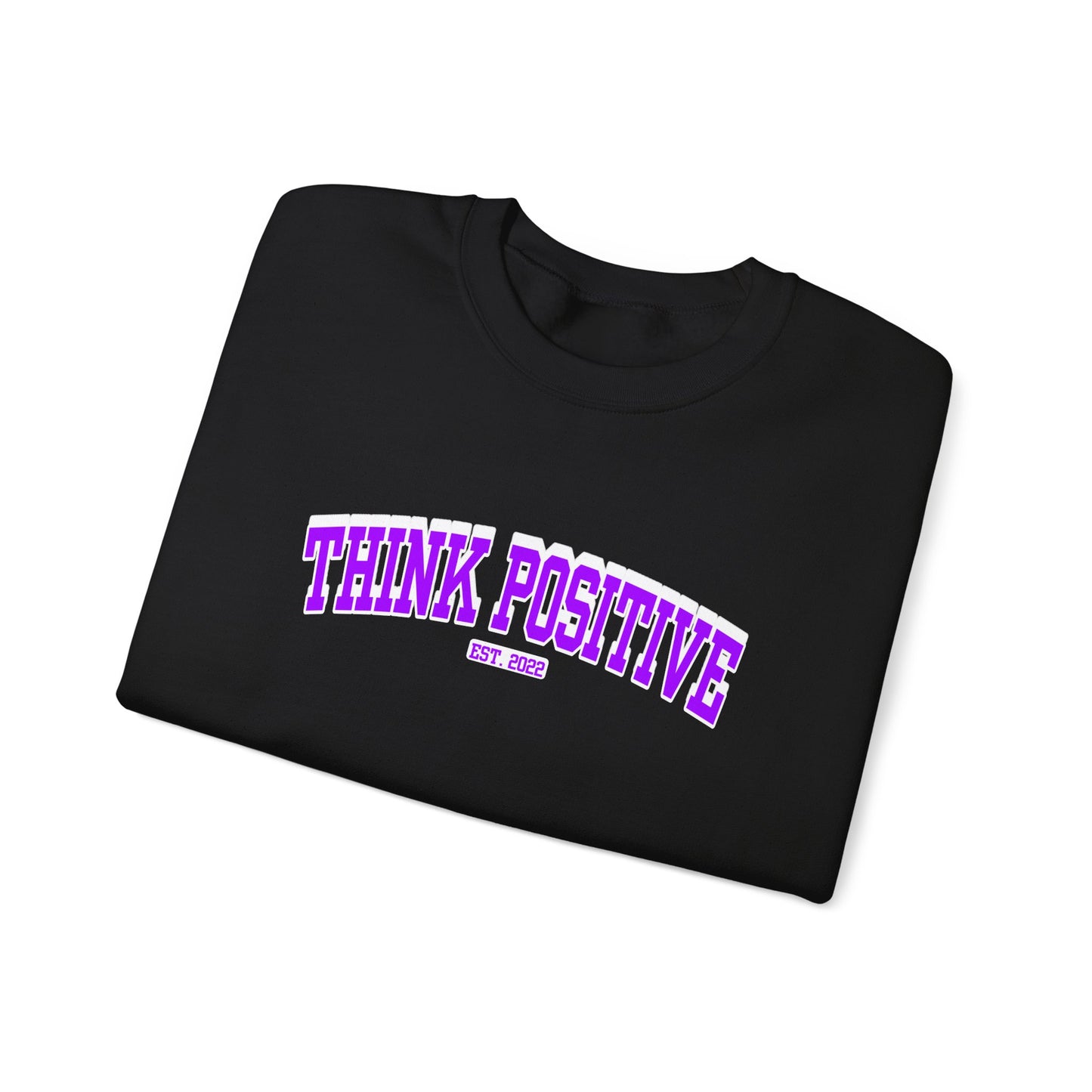 Vintage Lettering Sweatshirt (Peaceful Purple) | Think Positive
