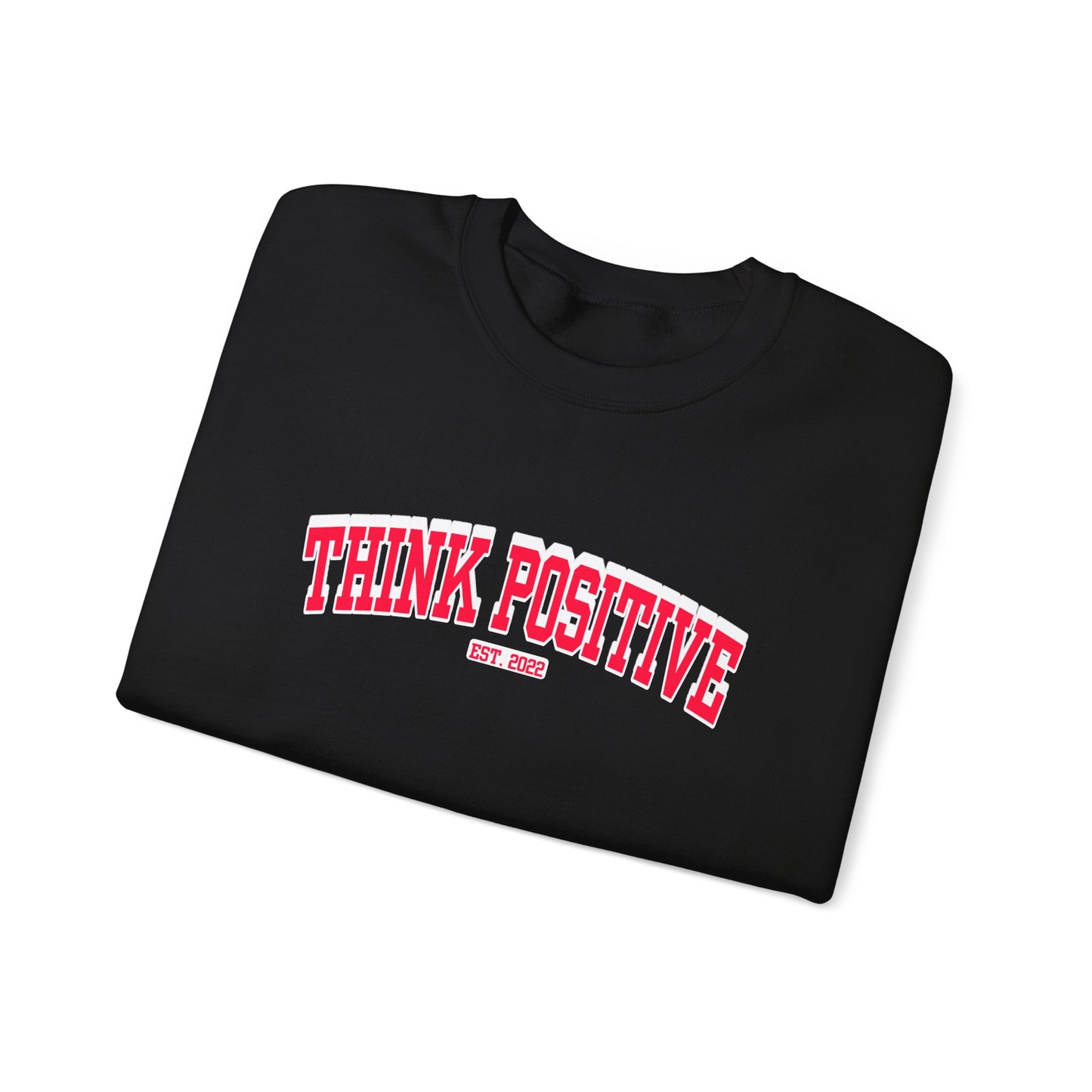 Vintage Lettering Unisex Sweatshirt (Authentic Red) | Think Positive