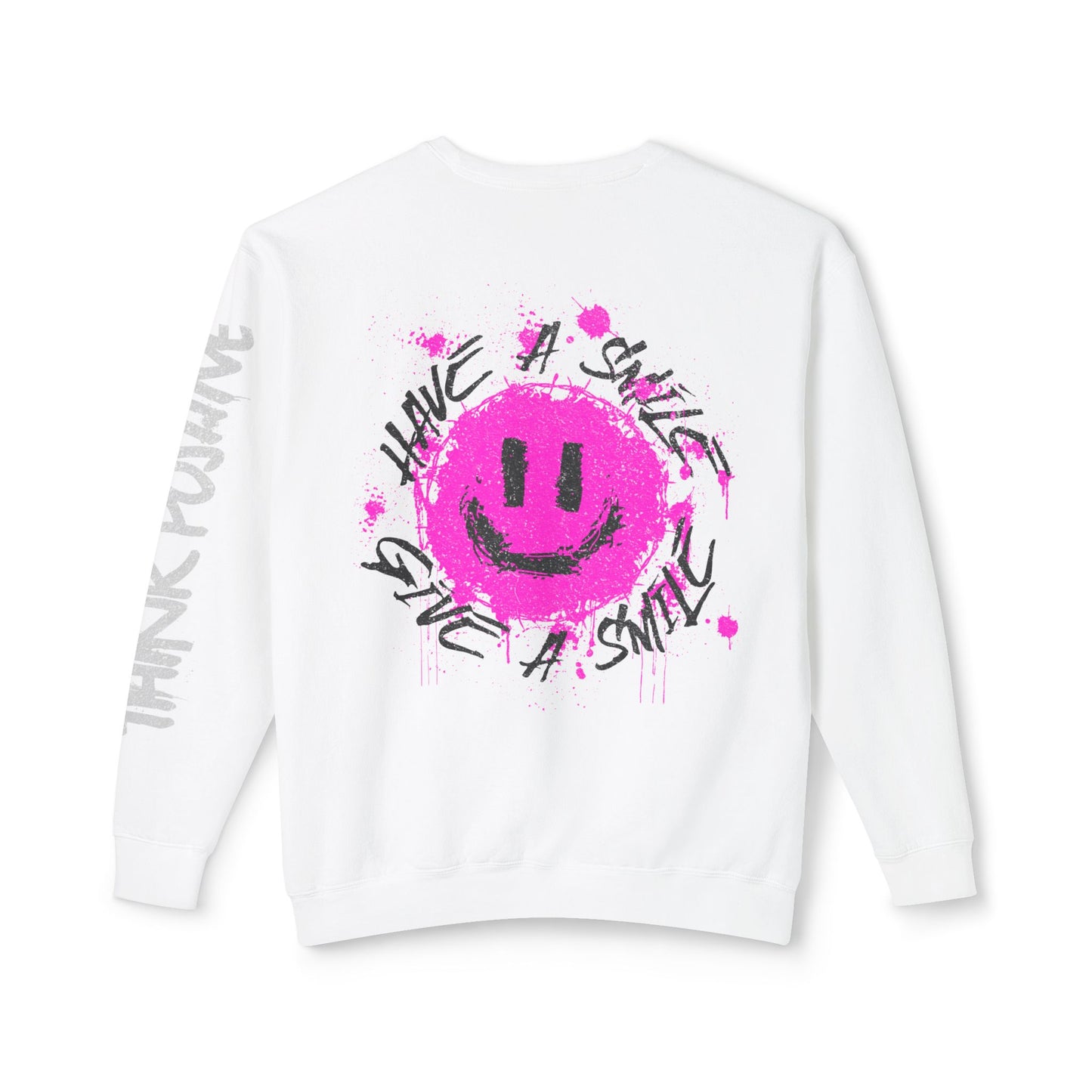 H.A.S.G.A.S Lightweight Crewneck (Pink) | Think Positive