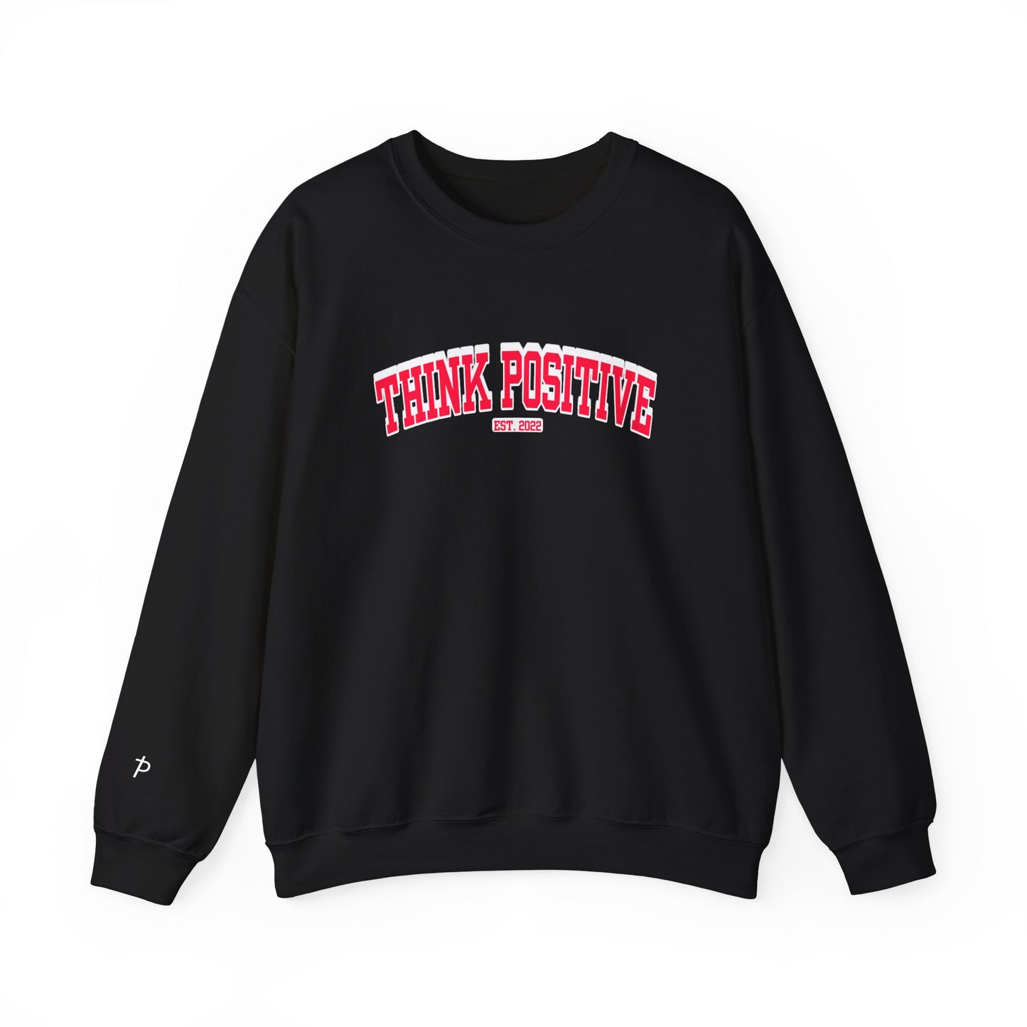 Vintage Lettering Unisex Sweatshirt (Authentic Red) | Think Positive