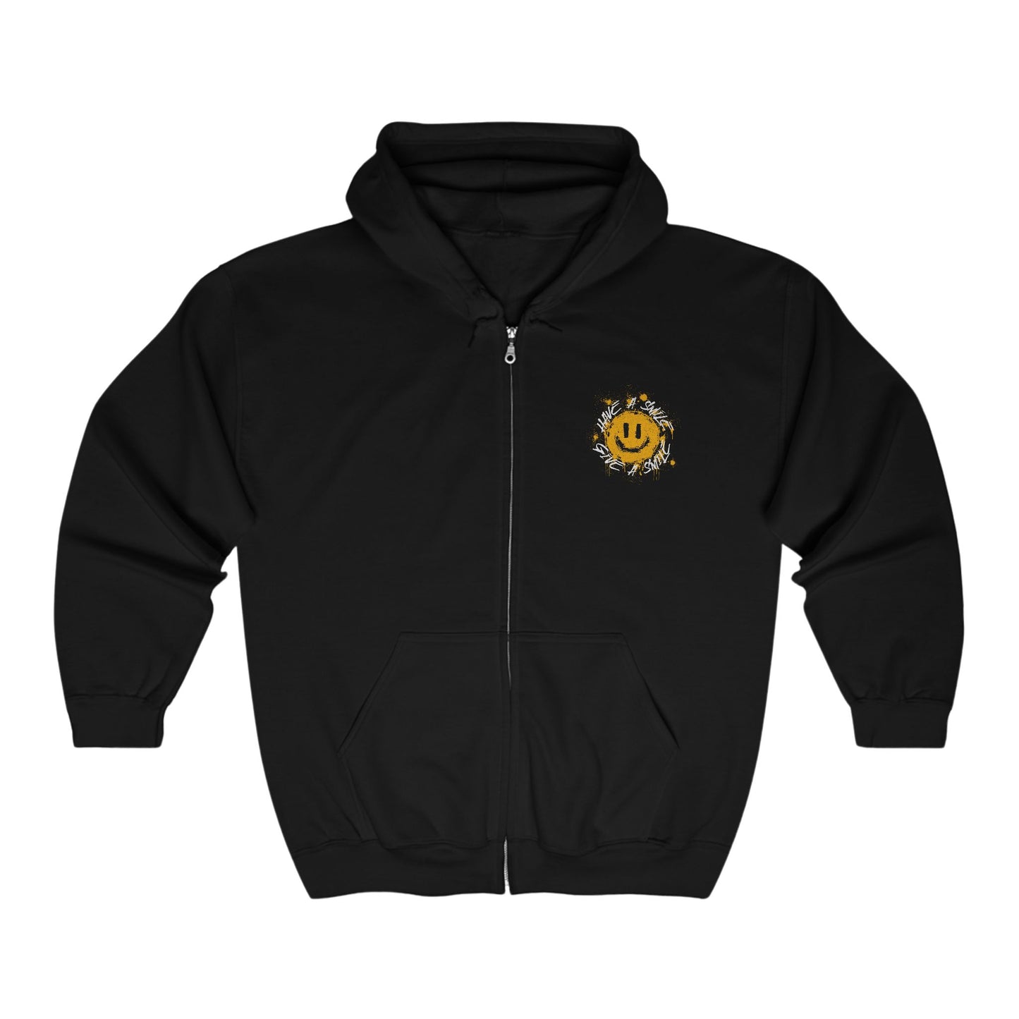 H.A.S.G.A.S Yellow Unisex Zip Hoodie | Think Positive