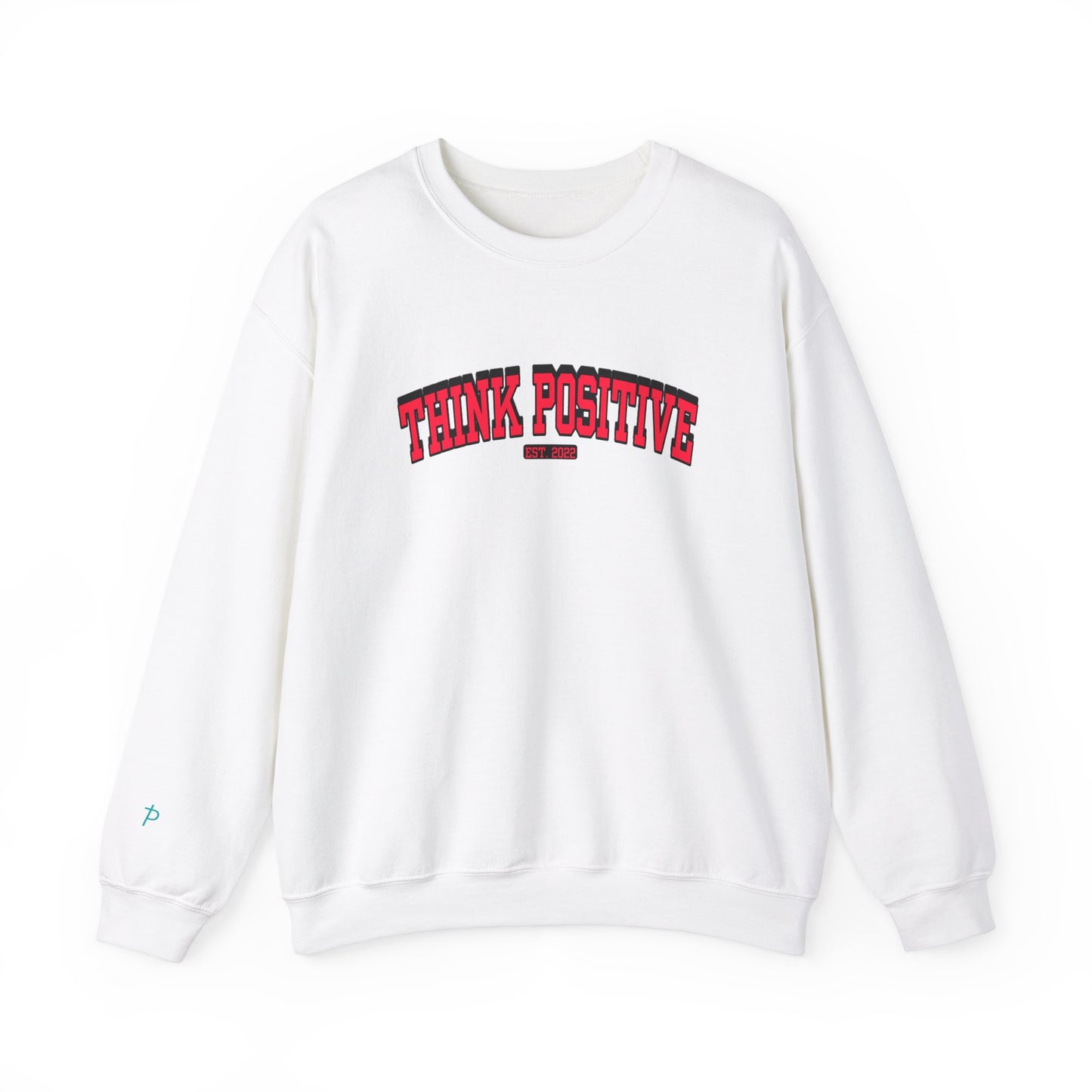 Vintage Lettering Unisex Sweatshirt (Authentic Red) | Think Positive