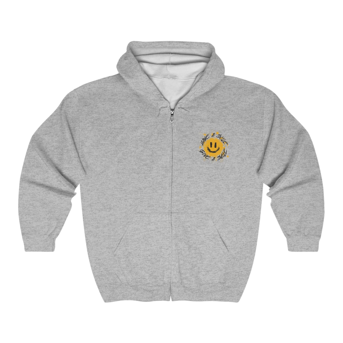 H.A.S.G.A.S Yellow Unisex Zip Hoodie | Think Positive