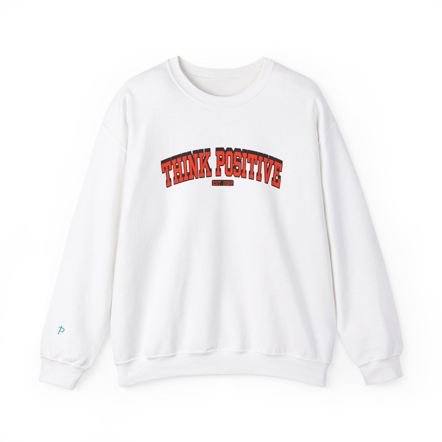 Vintage Lettering Unisex Sweatshirt (Good Vibes Orange) | Think Positive