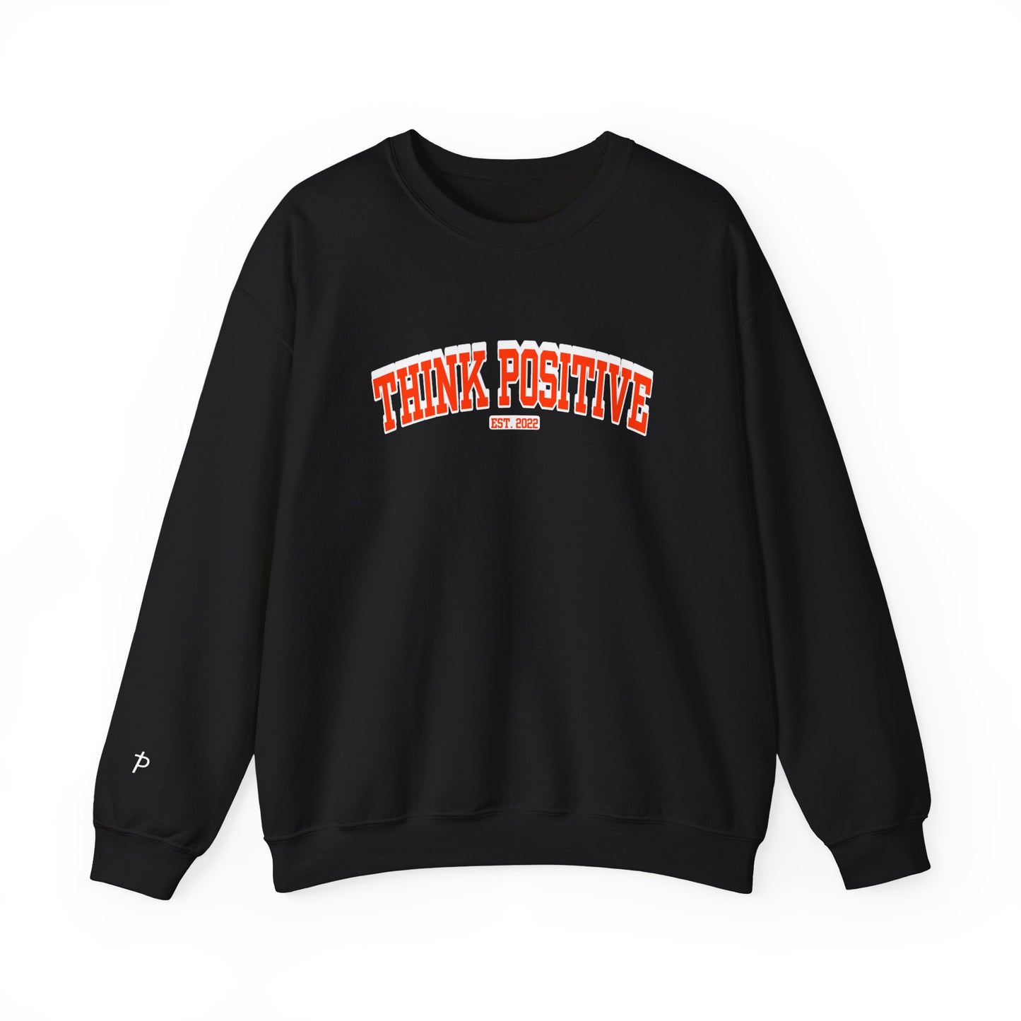 Vintage Lettering Unisex Sweatshirt (Good Vibes Orange) | Think Positive
