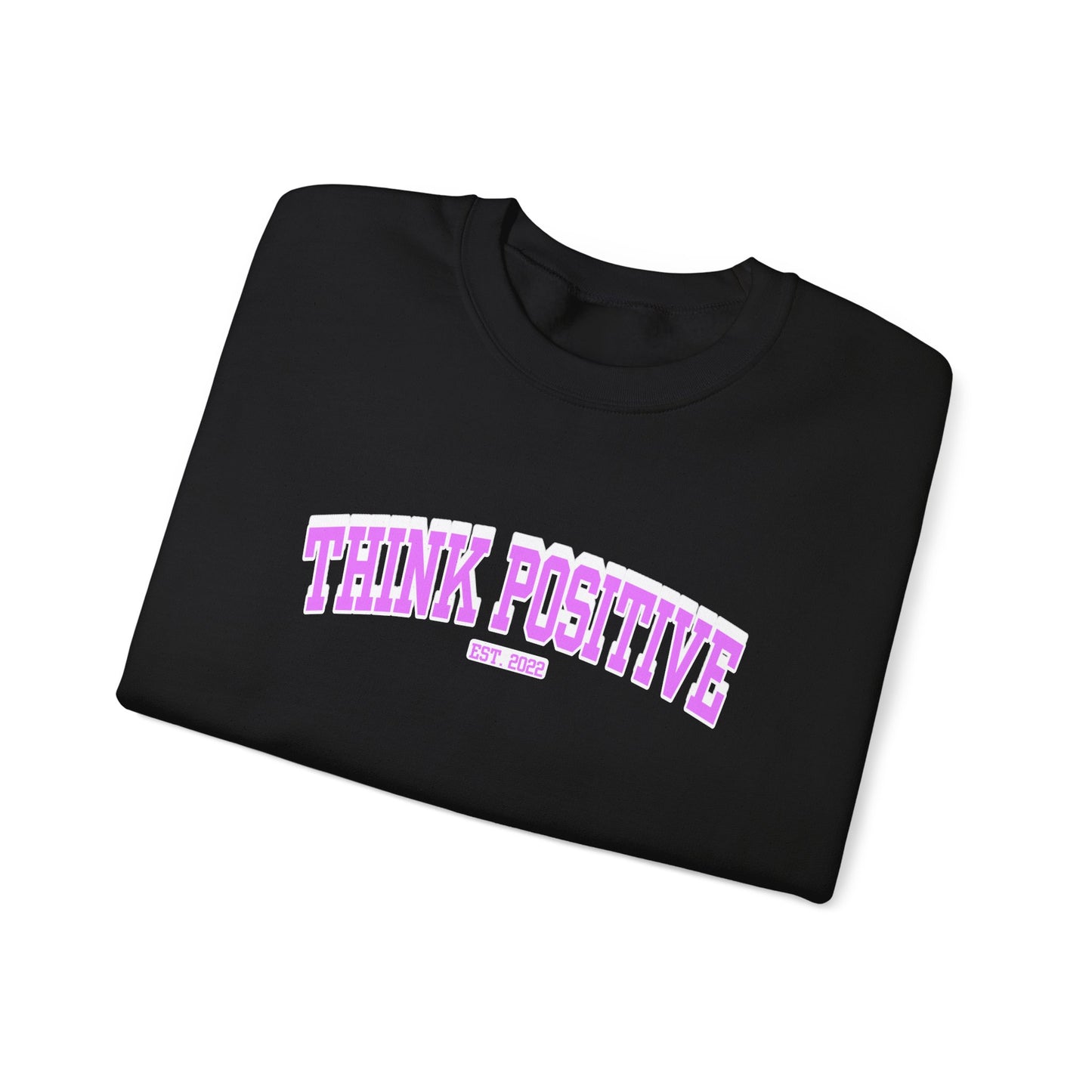 Vintage Lettering Sweatshirt (Positive Pink) | Think Positive