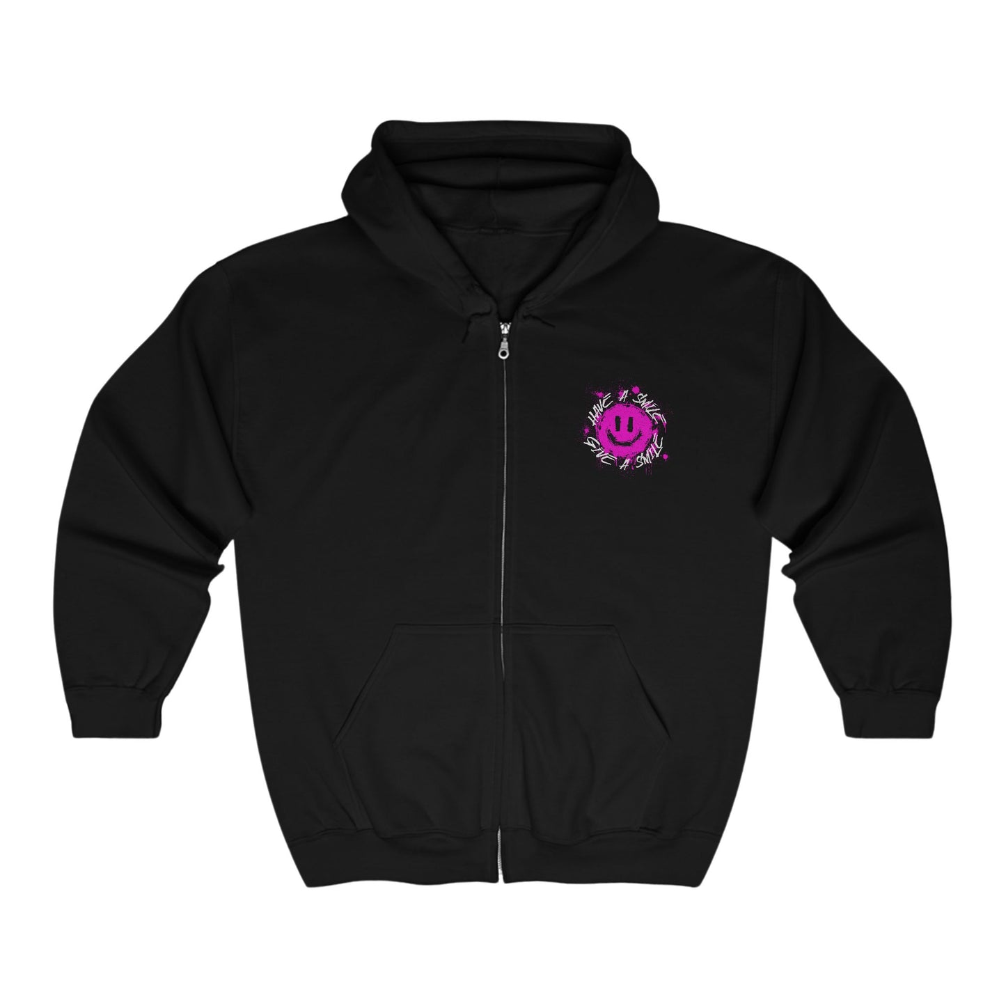 H.A.S.G.A.S Pink Unisex Zip Hoodie | Think Positive