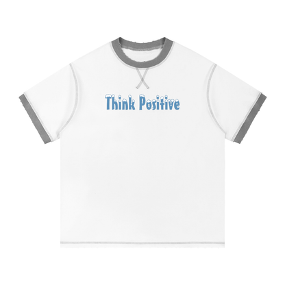 Snow Yeti Contrast-Stitched Cotton Tee | Think Positive