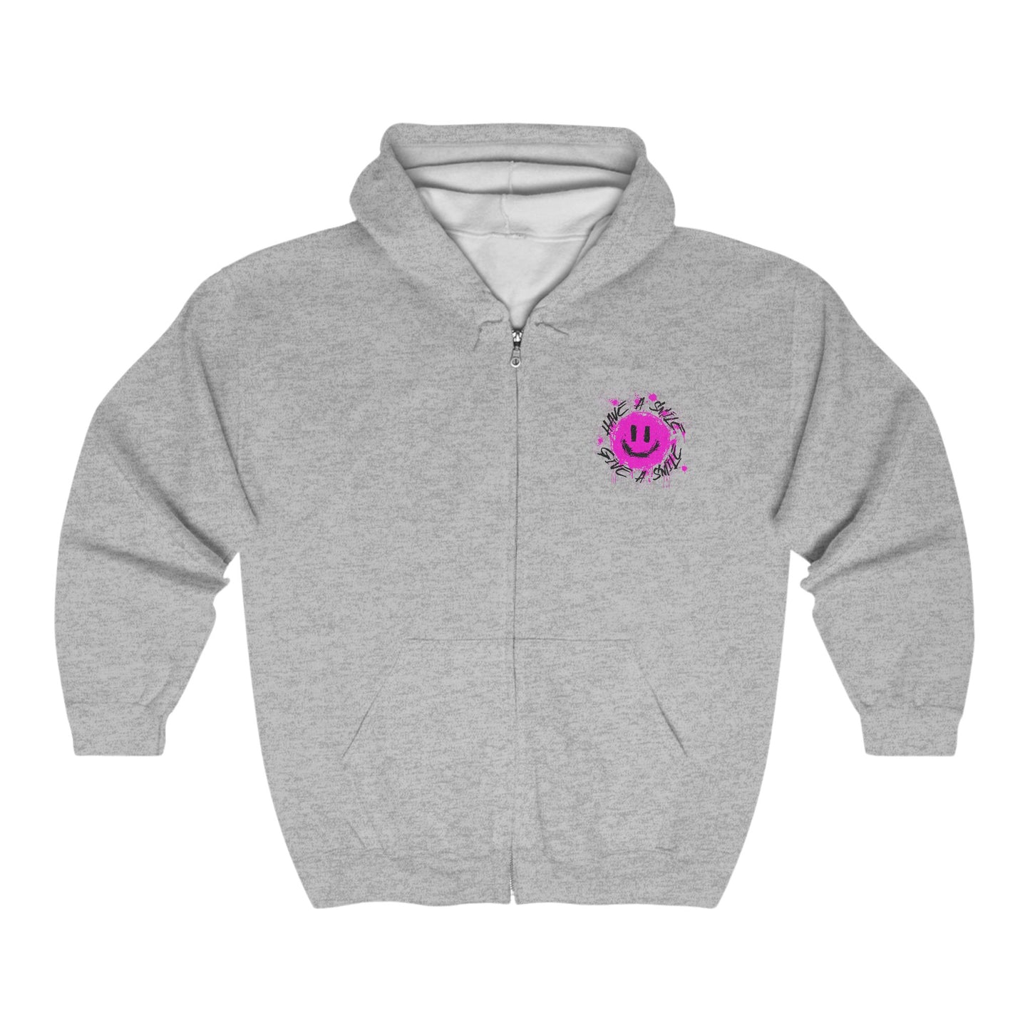 H.A.S.G.A.S Pink Unisex Zip Hoodie | Think Positive