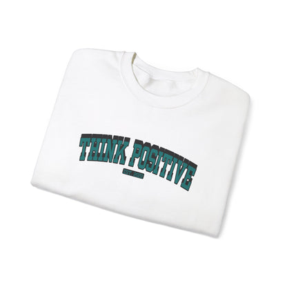 Vintage Lettering Sweatshirt (Mindset Teal) | Think Positive