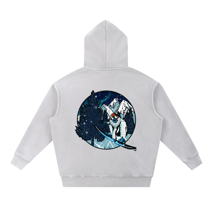 Snow Yeti Oversize Hoodie | Think Positive