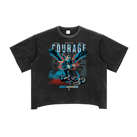 St. Michael Courage Box Tee | Think Positive