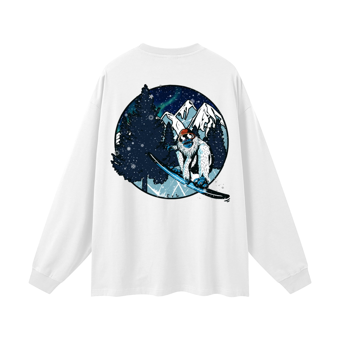 Snow Yeti Oversized Long Sleeve | Think Positive