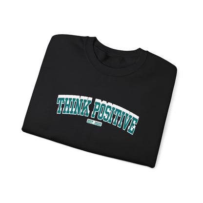 Vintage Lettering Sweatshirt (Mindset Teal) | Think Positive