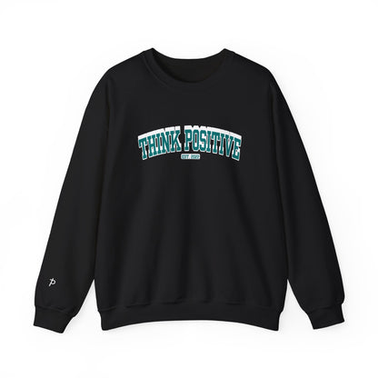 Vintage Lettering Sweatshirt (Mindset Teal) | Think Positive