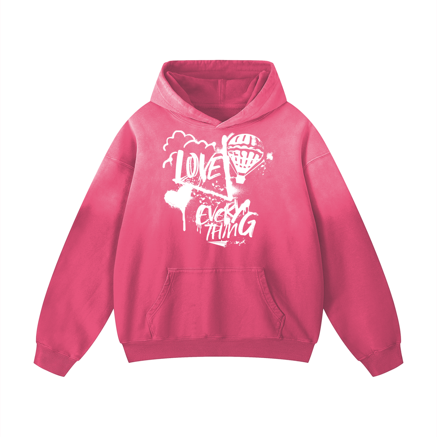 Love > Everything Oversized Hoodie | Think Positive
