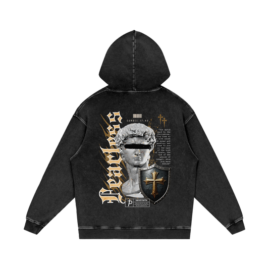 FEARLESS Acid Wash Hoodie | Think Positive