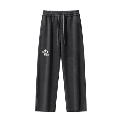 Snow Washed Fleece Sweatpants | Think Positive