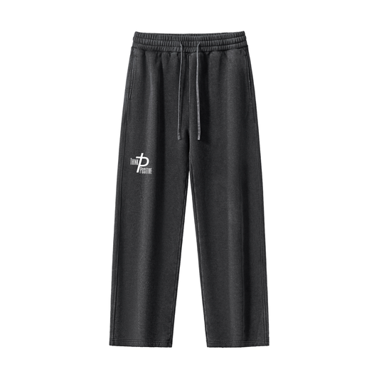 Snow Washed Fleece Sweatpants | Think Positive